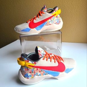 Nike Zoom Freak 2 Alphabet Soup DH3152-001 Youth size 7Y